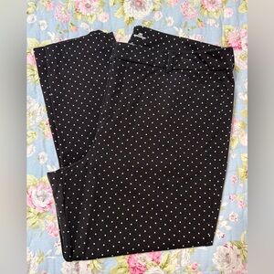 Old Navy Black Pixie Ankle Pants with Polka Dots